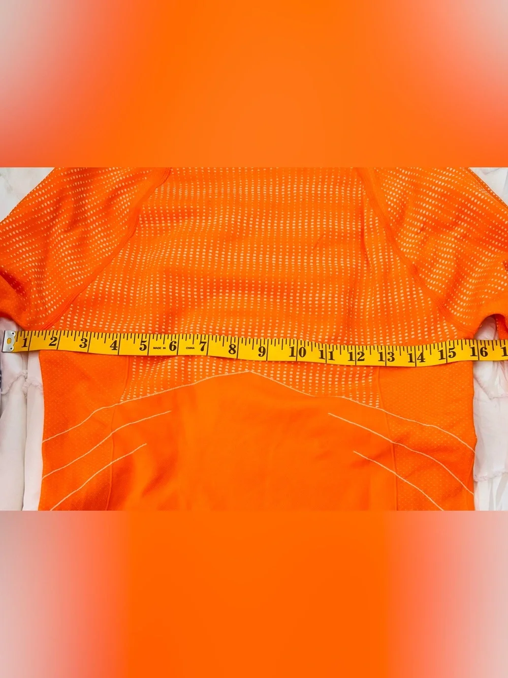 Nike Dri-FIT Knit Long Sleeve Running Top Women’s Medium Bright Orange